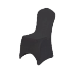 Czarne pokrowce na krzesła